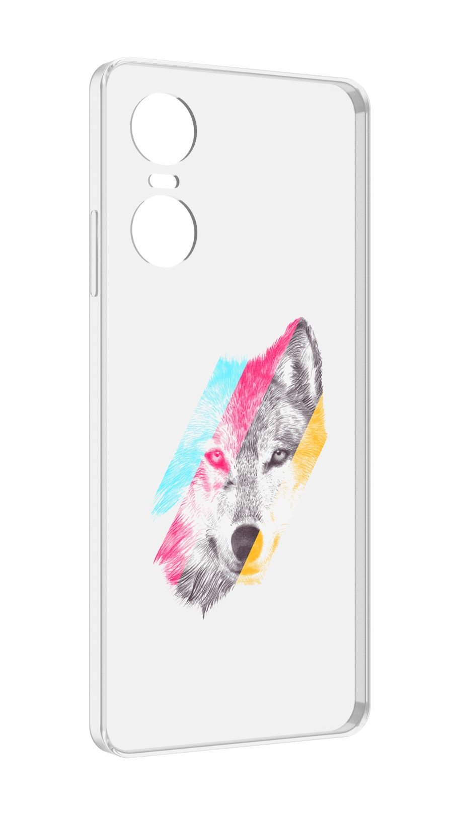 

Чехол MyPads волк градиент для Tecno Pop 6 Pro, Прозрачный, Tocco
