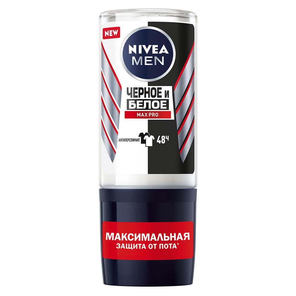 фото Антиперспирант nivea men 48 ч черное и белое max pro