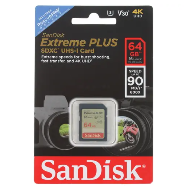 фото Карта памяти sandisk micro sdxc 64гб extreme