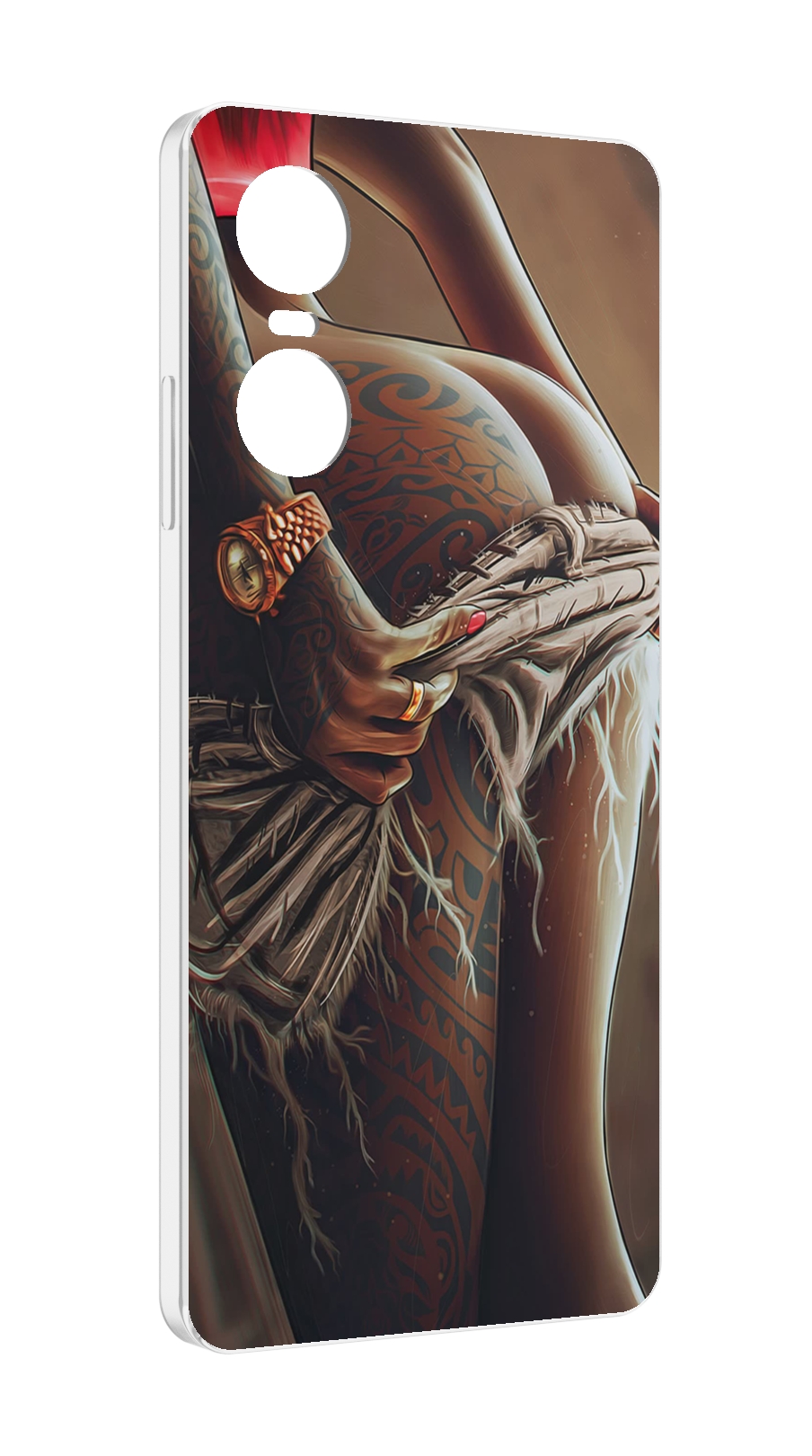 

Чехол MyPads полуголая девушка фотография женский для Tecno Pop 6 Pro, Прозрачный, Tocco