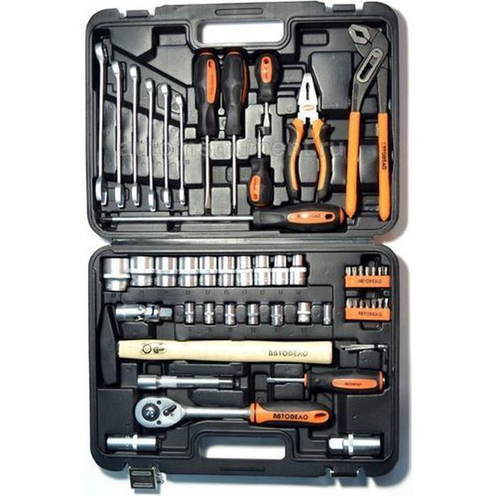 

Набор инструмента АвтоDело 39856 56пр. 1/2DR 1/4DR, 11791
