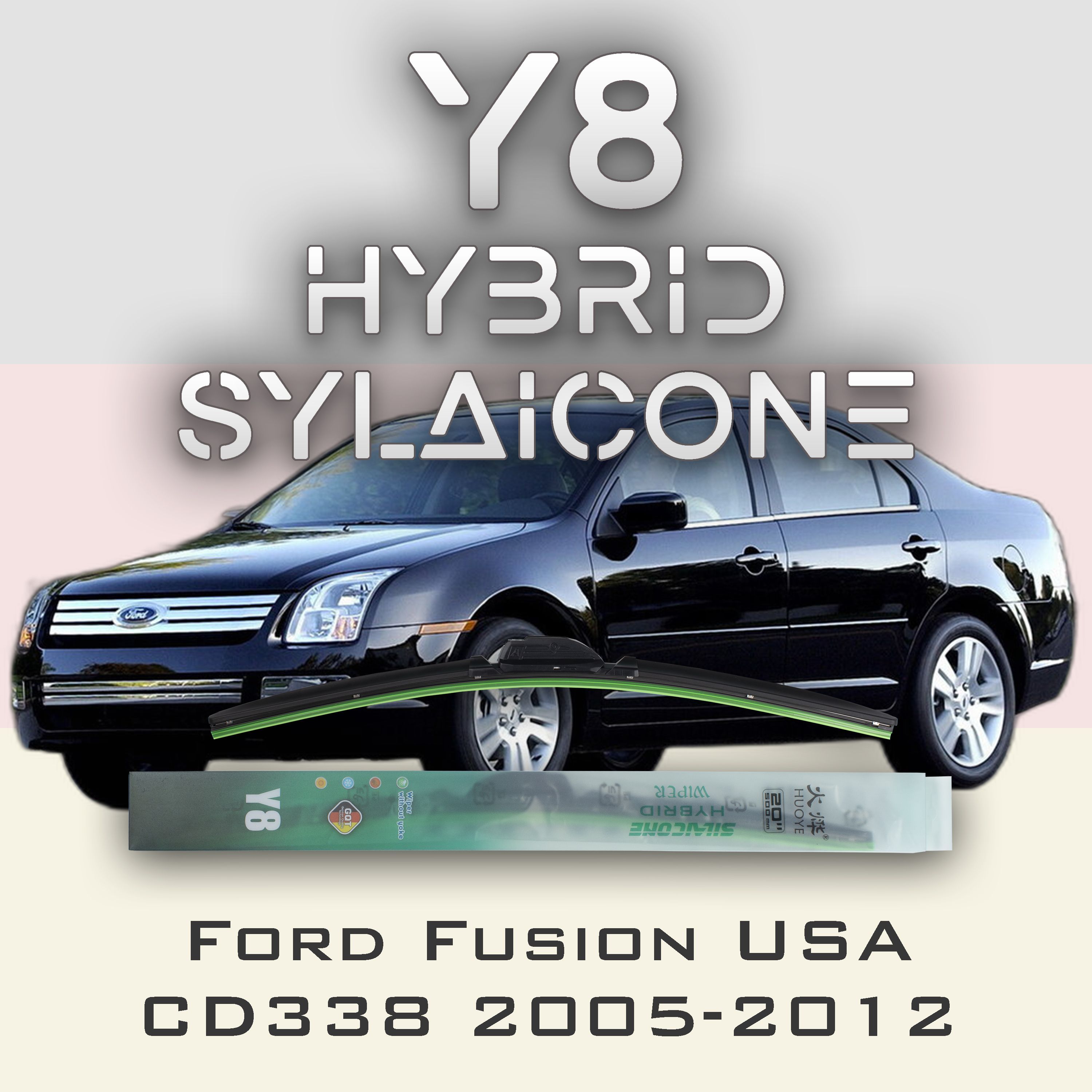 

Комплект щеток стеклоочистителя HUOYE Y8-Ford Fusion USA CD338 2005-2012, Y8