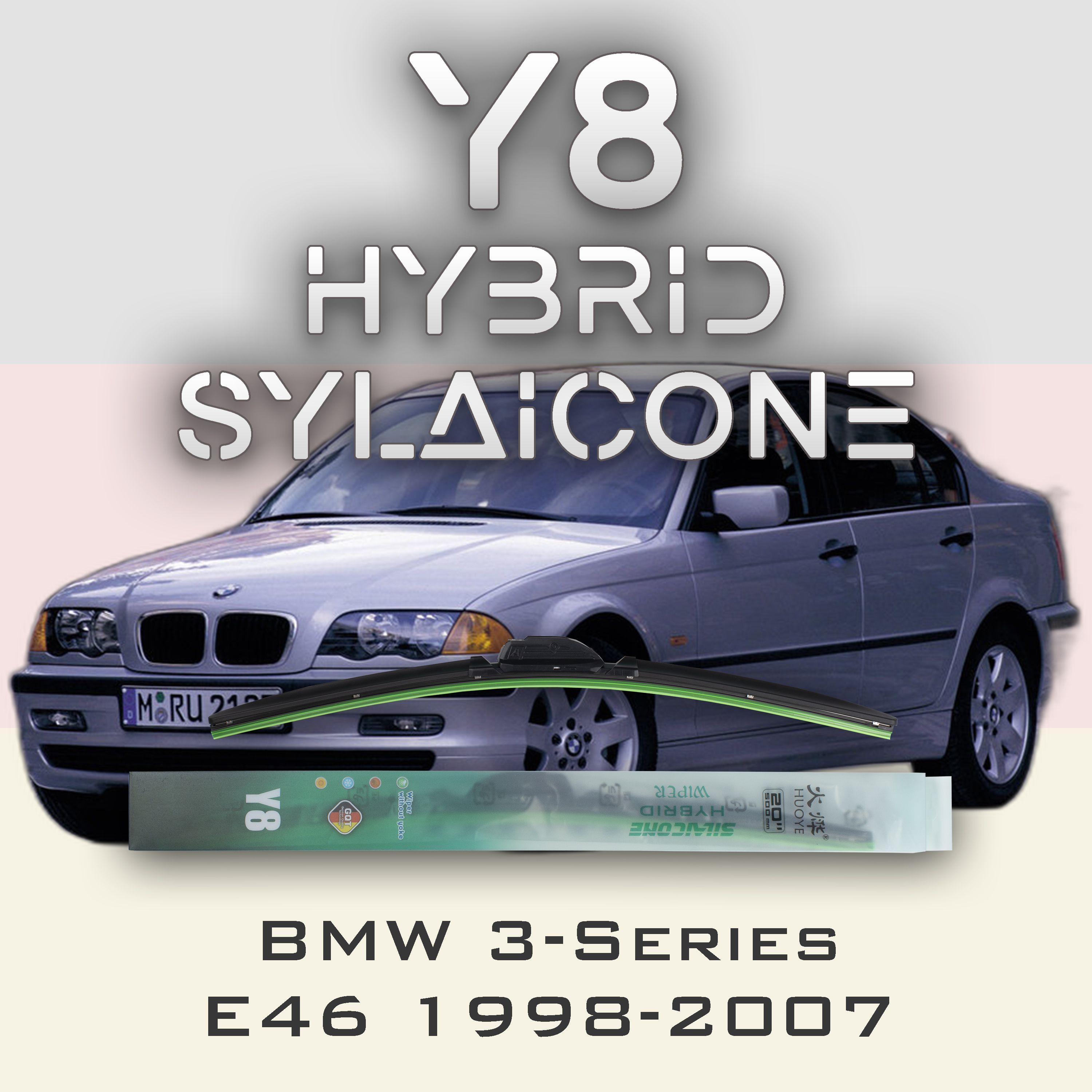 

Комплект щеток стеклоочистителя HUOYE Y8-BMW 3-Series E46 1998-2007, Y8