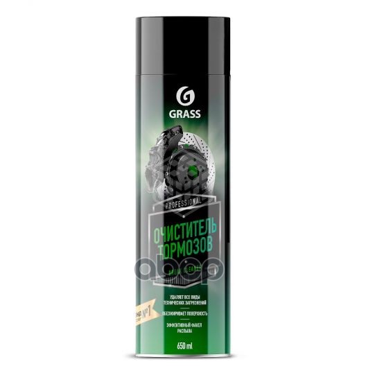 Grass очиститель тормозов brake cleaner аэрозоль 650 мл grass 110519 1090₽