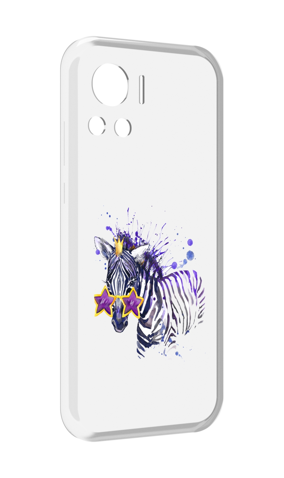 

Чехол MyPads акварельная зебра для Motorola Edge 30 Ultra, Прозрачный, Tocco