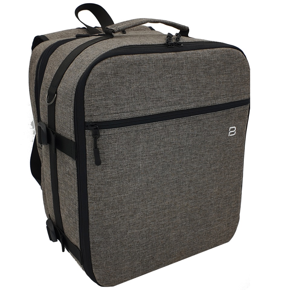 Дорожный рюкзак унисекс Pobedabags Advanced серый, 36х30х27 см