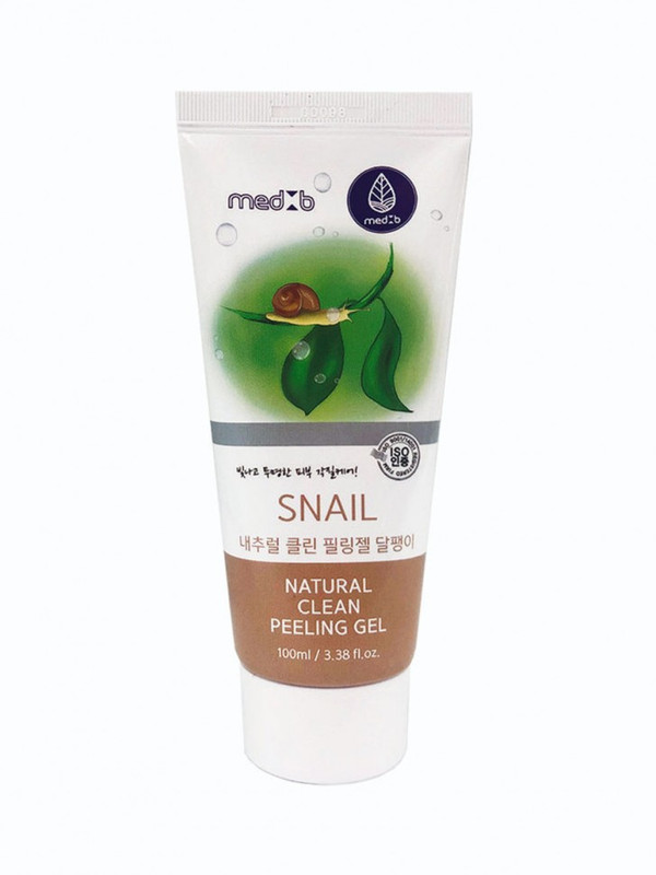 Пилинг-гель для лица MED B Natural Clean Peeling Gel Snail, 100 мл гель для рук clean master с антибактериальным эффектом 60 мл