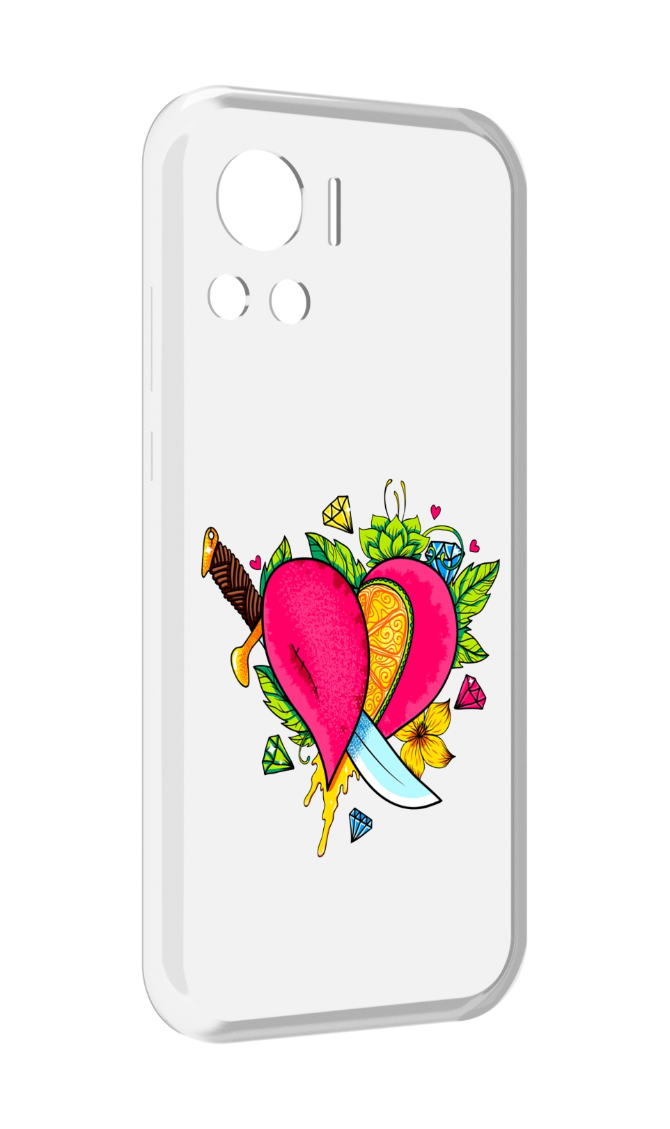 

Чехол MyPads Фруктовое сердце для Motorola Edge 30 Ultra, Прозрачный, Tocco