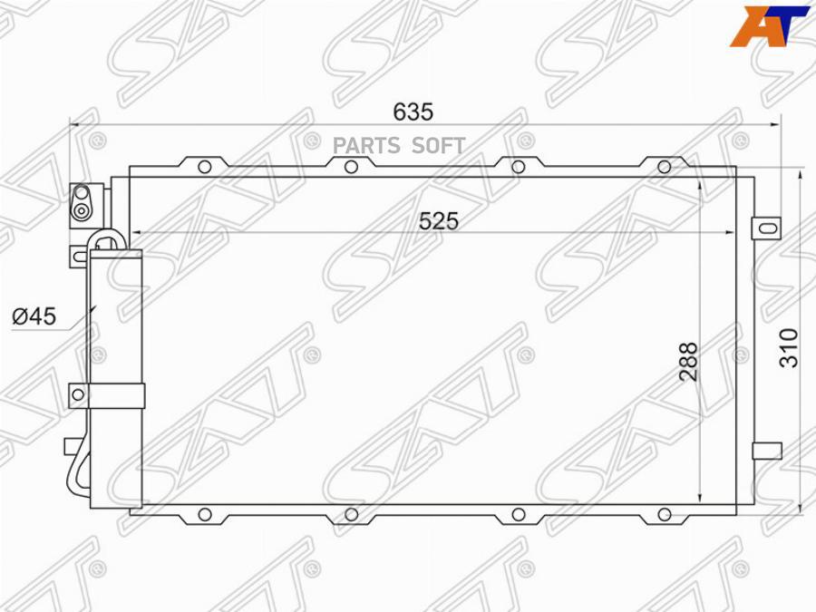

Радиатор Кондиционера Lada Granta 11- Sat арт. ST-LD01-394-0
