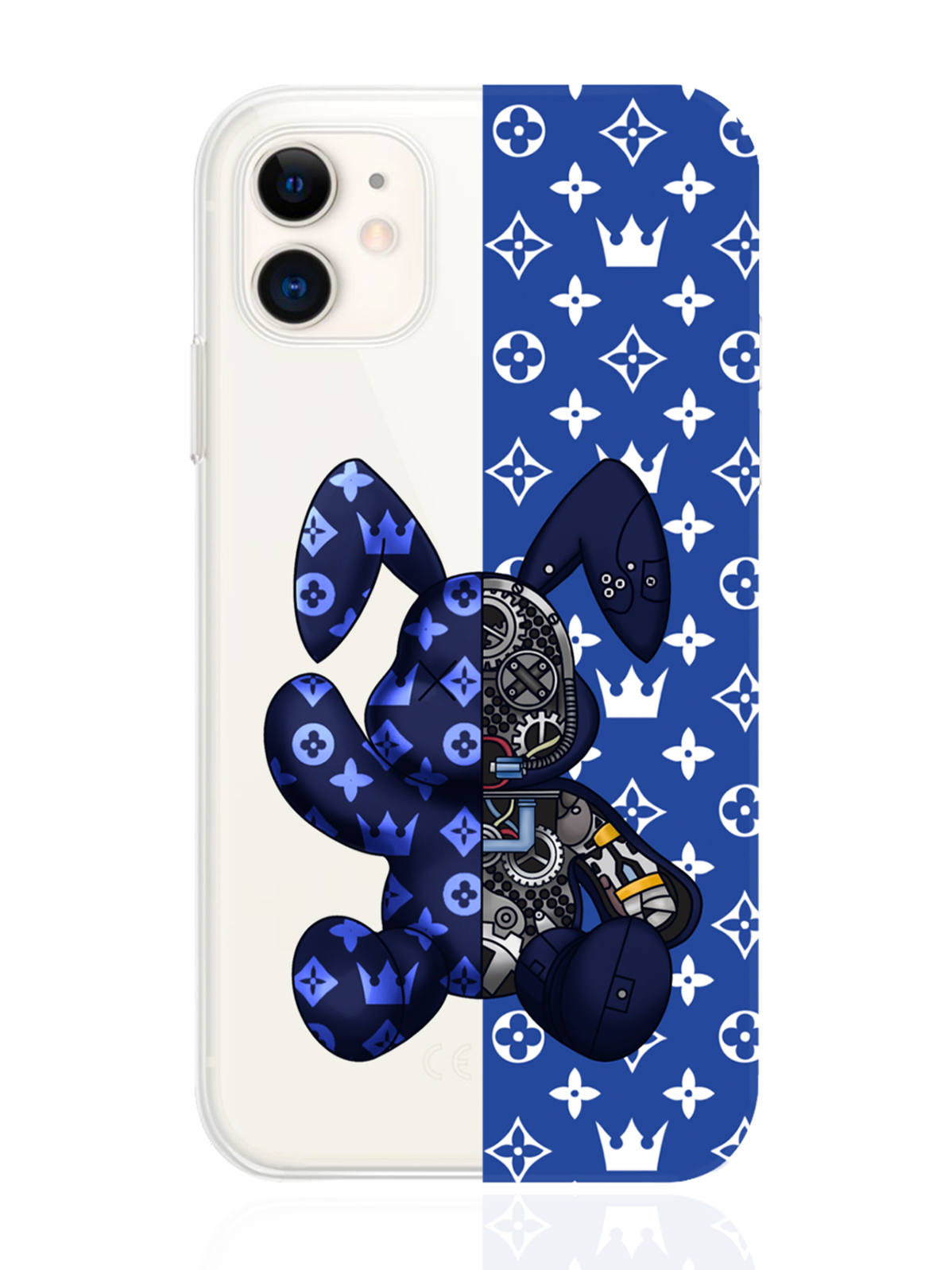 

Чехол MustHaveCase для iPhone 11 Bunny Синий прозрачный, iPhone 11 Bunny Синий