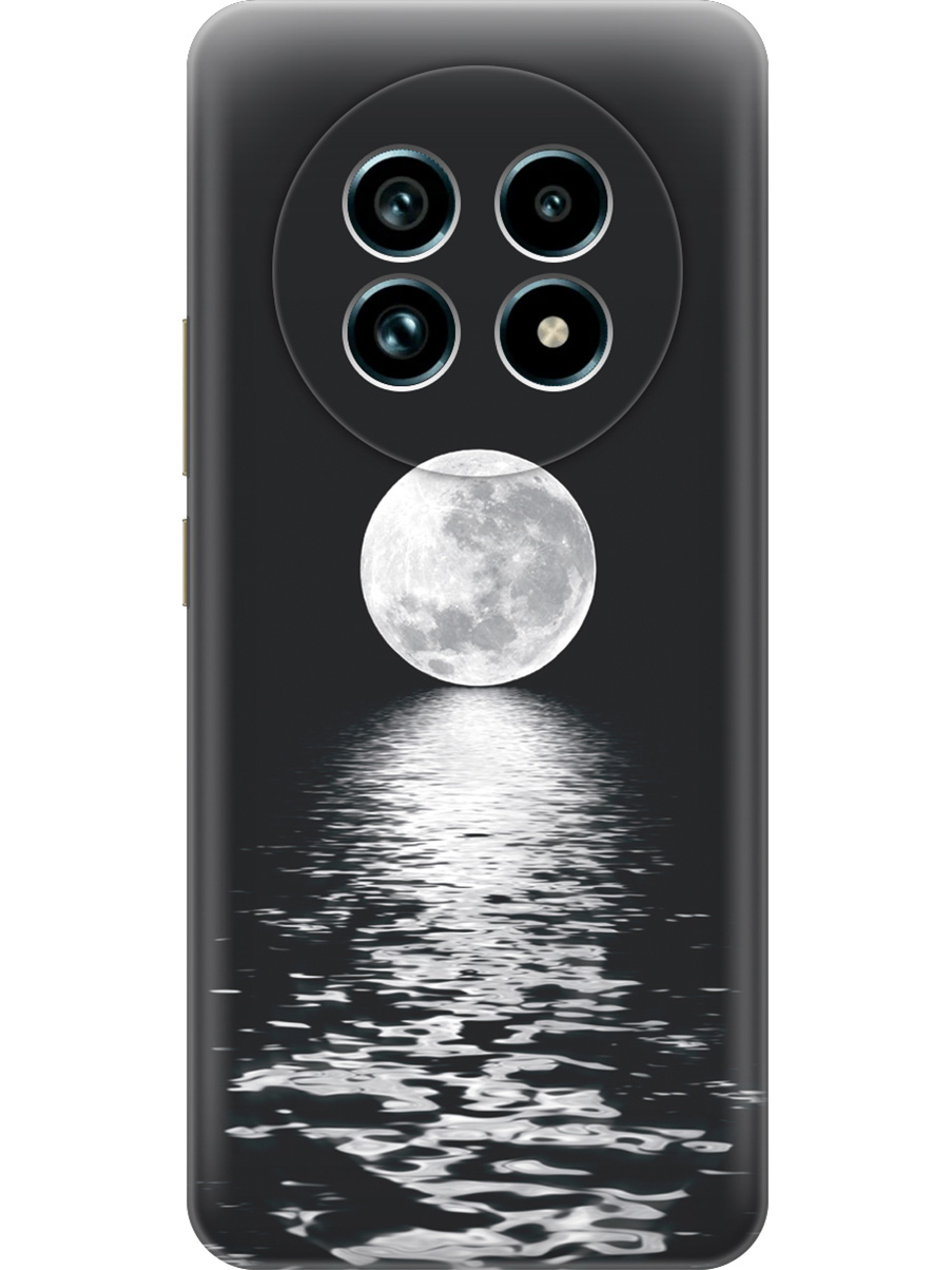 

Силиконовый чехол на Realme 13 Pro+ с принтом "Луна над морем", Прозрачный;белый;черный, 784808541