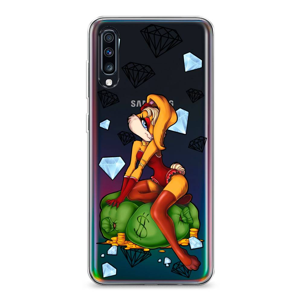

Чехол на Samsung Galaxy A70 "Лола Банни с бриллиантами", Красный;оранжевый;зеленый, 28150-6
