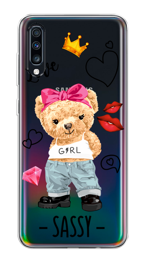 

Чехол на Samsung Galaxy A70 "Sugar Mommy", Голубой;белый;розовый, 28150-6