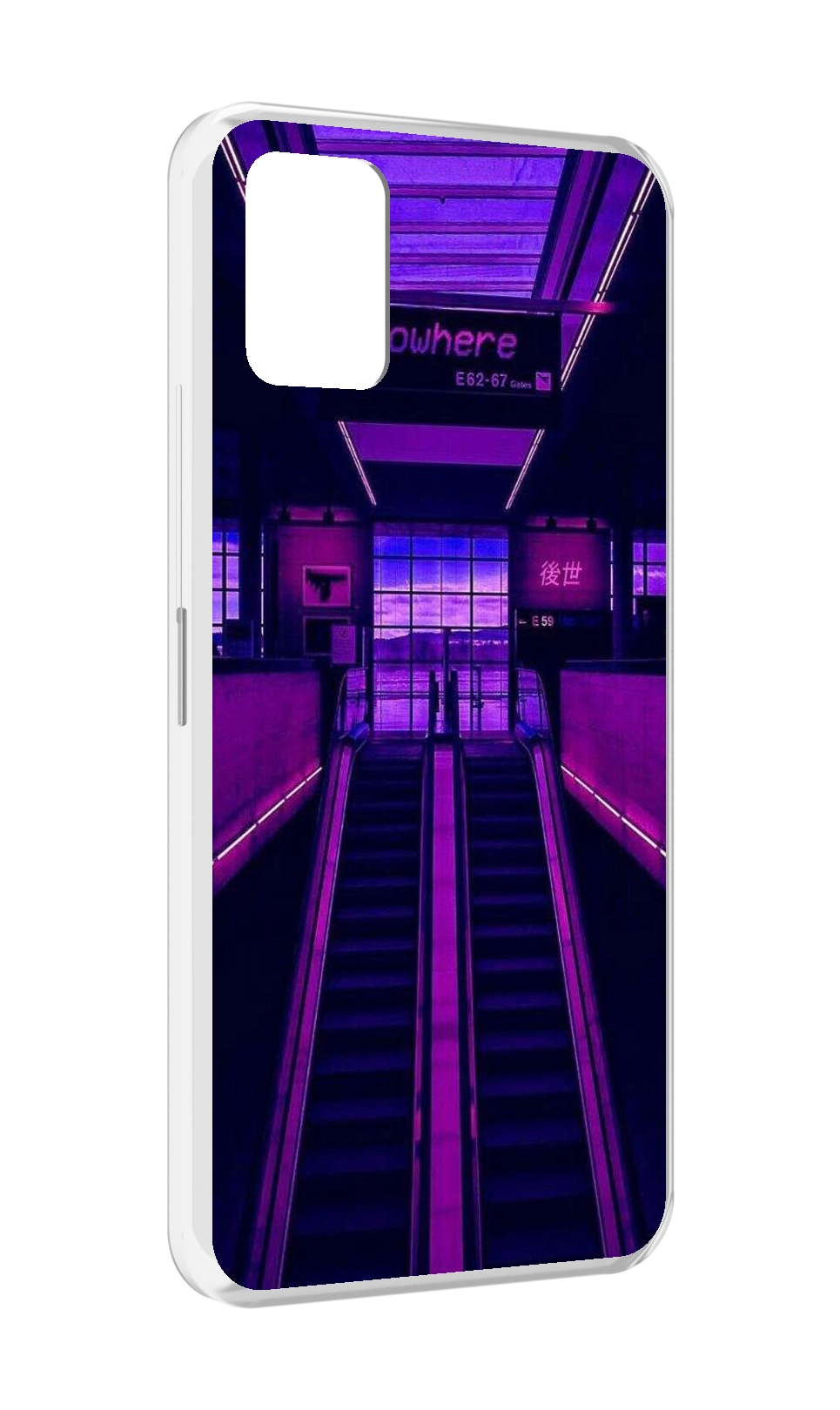 

Чехол MyPads фиолетовый эскалатор для Umidigi Power 5, Прозрачный, Tocco