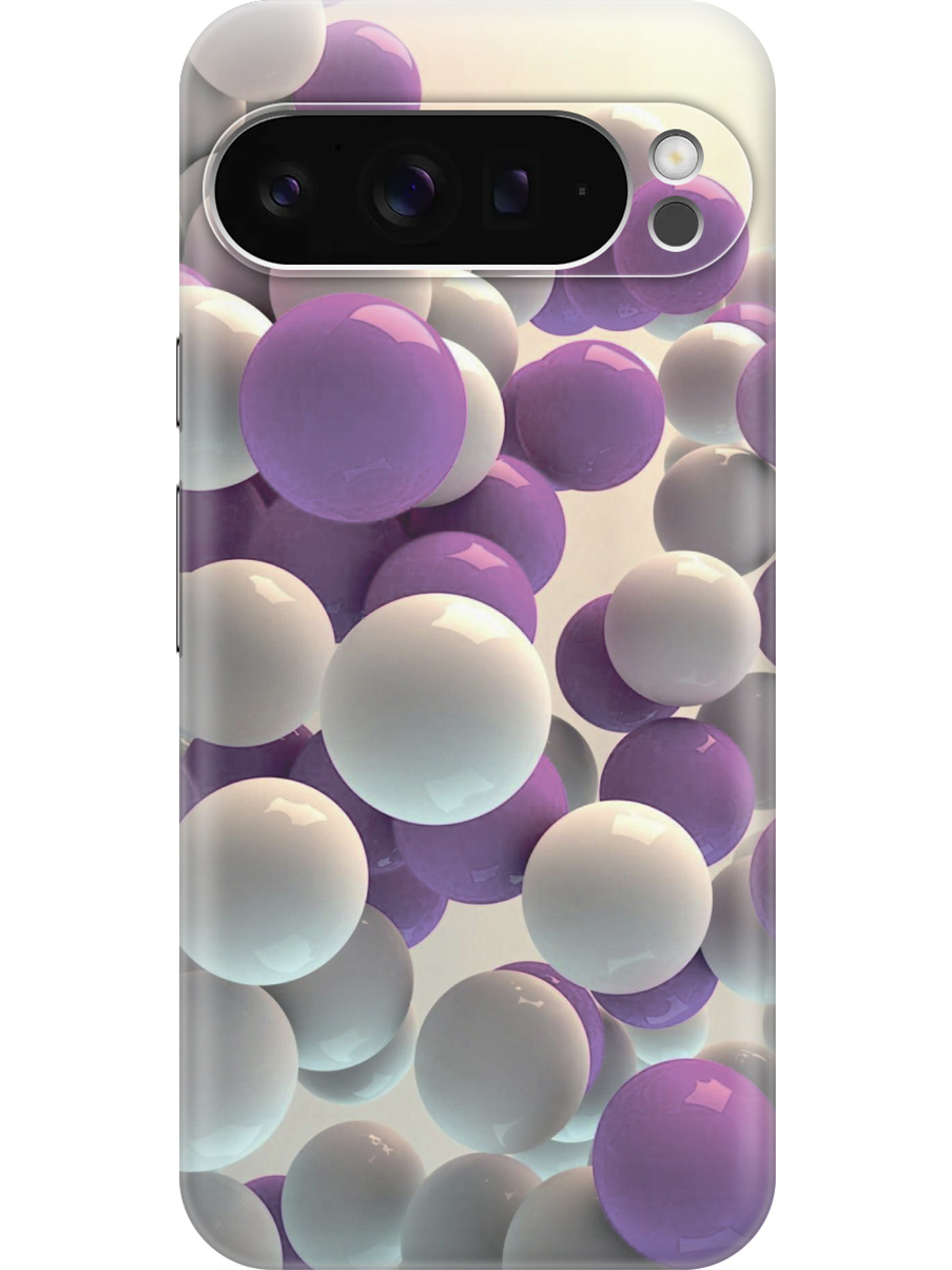 

Силиконовый чехол на Google Pixel 9 pro с принтом "Белые и сиреневые шары", Прозрачный;белый;фиолетовый, 784810331