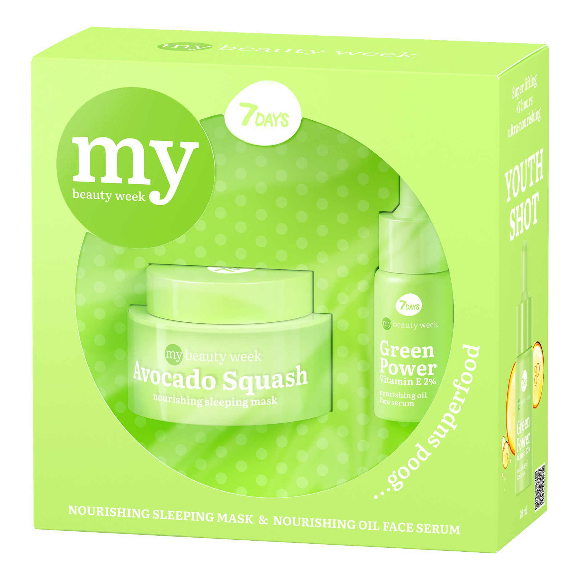 

Подарочный набор для лица 7 Days My Beauty Week Good Superfood для женщин 2 предмета