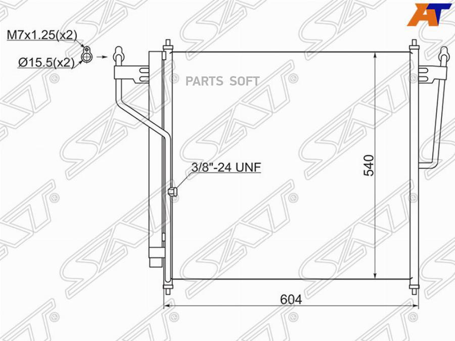 

Радиатор Кондиционера Infiniti Qx56/Nissan Armada/Nissan Titan 04- Sat St-Inq1-394-0