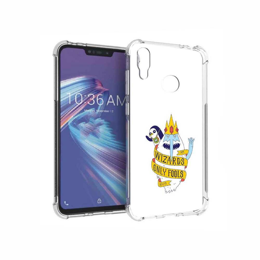 

Чехол MyPads Tocco для Asus ZenFone Max M2 (ZB633KL) время приключений снежный король, Прозрачный, Tocco