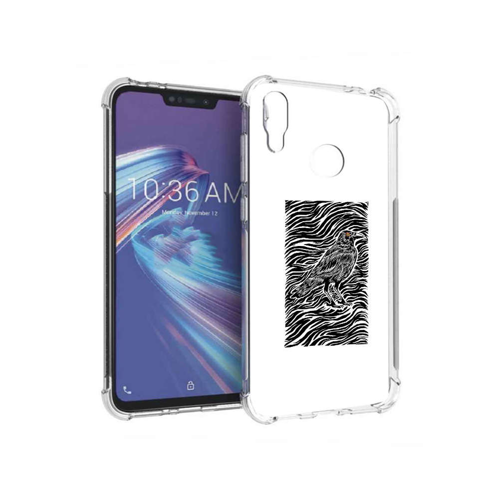 

Чехол MyPads Tocco для Asus ZenFone Max M2 (ZB633KL) ворон в абстракции, Прозрачный, Tocco