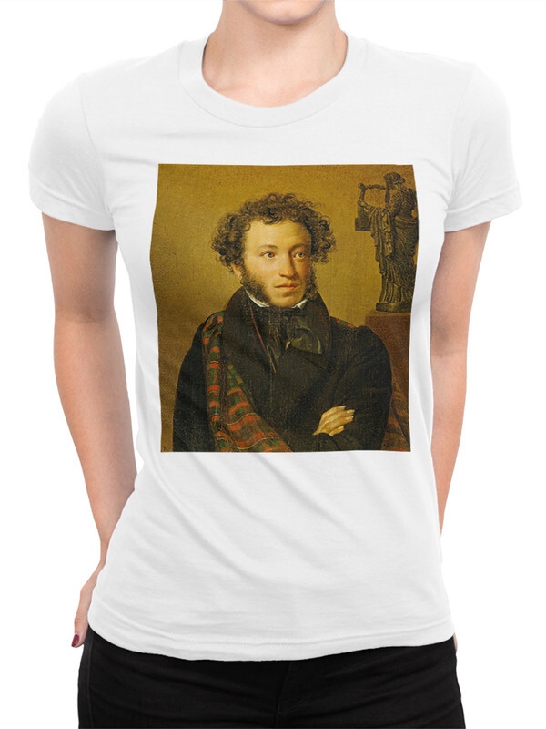 

Футболка женская DreamShirts Studio Александр Пушкин PUS-988787-1 белая XS, Белый, Александр Пушкин PUS-988787-1