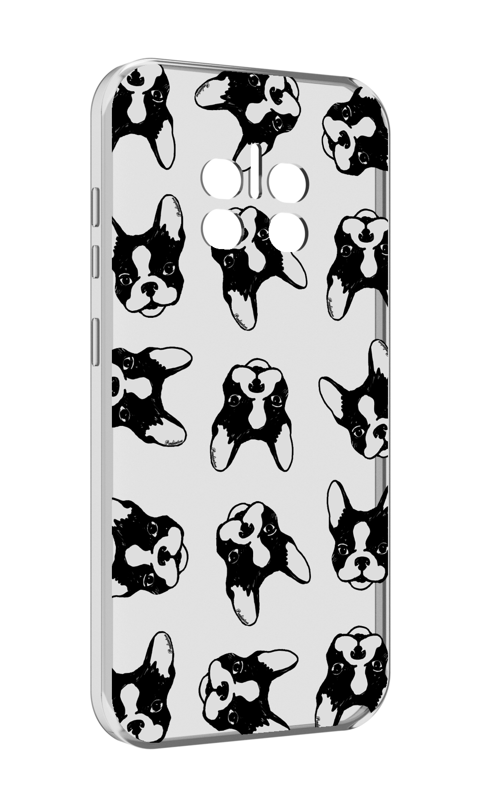 

Чехол MyPads черно белые собачки для Doogee V11, Прозрачный, Tocco