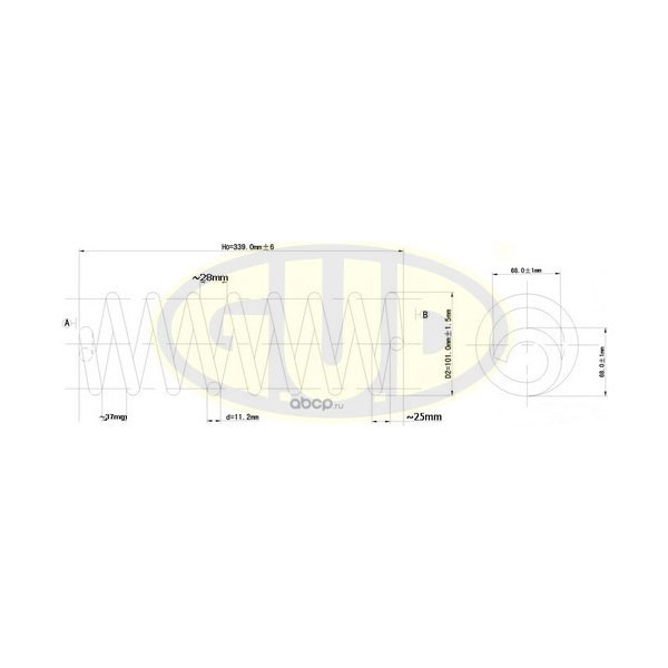 

Пружина подвески G.U.D. gcs217001