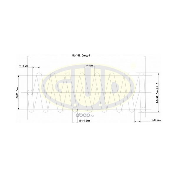 

Пружина подвески G.U.D. gcs256824