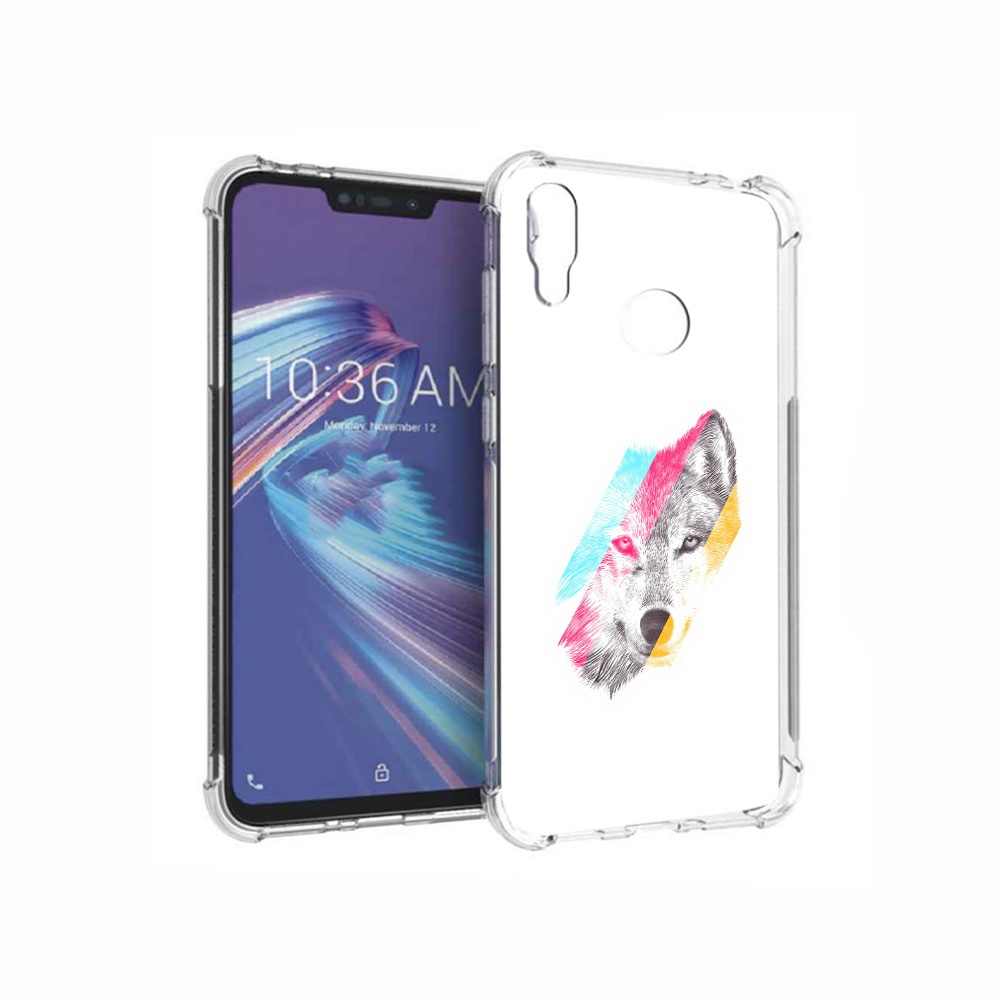 

Чехол MyPads Tocco для Asus ZenFone Max M2 (ZB633KL) волк градиент, Прозрачный, Tocco