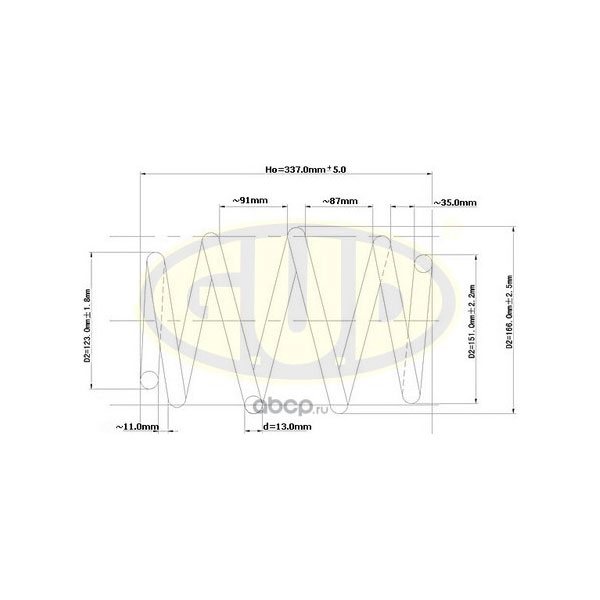 

Пружина подвески G.U.D. gcs008428