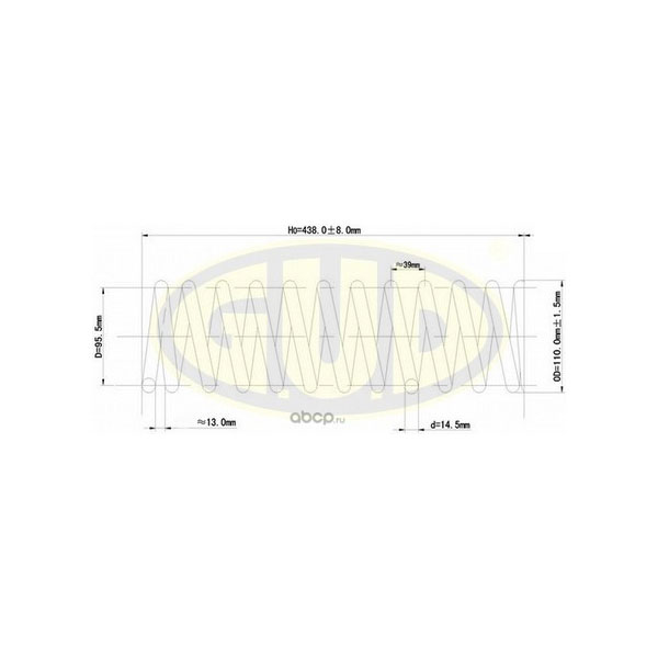 

Пружина подвески G.U.D. gcs056813