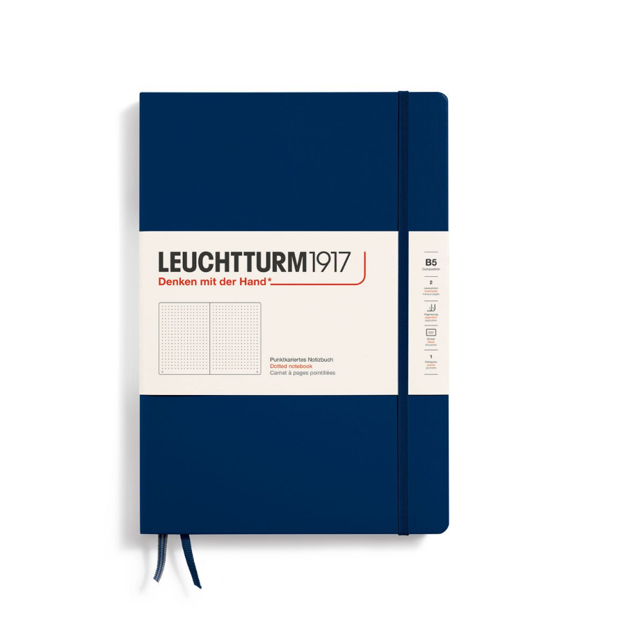 

Блокнот Leuchtturm1917 Composition 366178, в точку, B5, 109л, твердая обложка