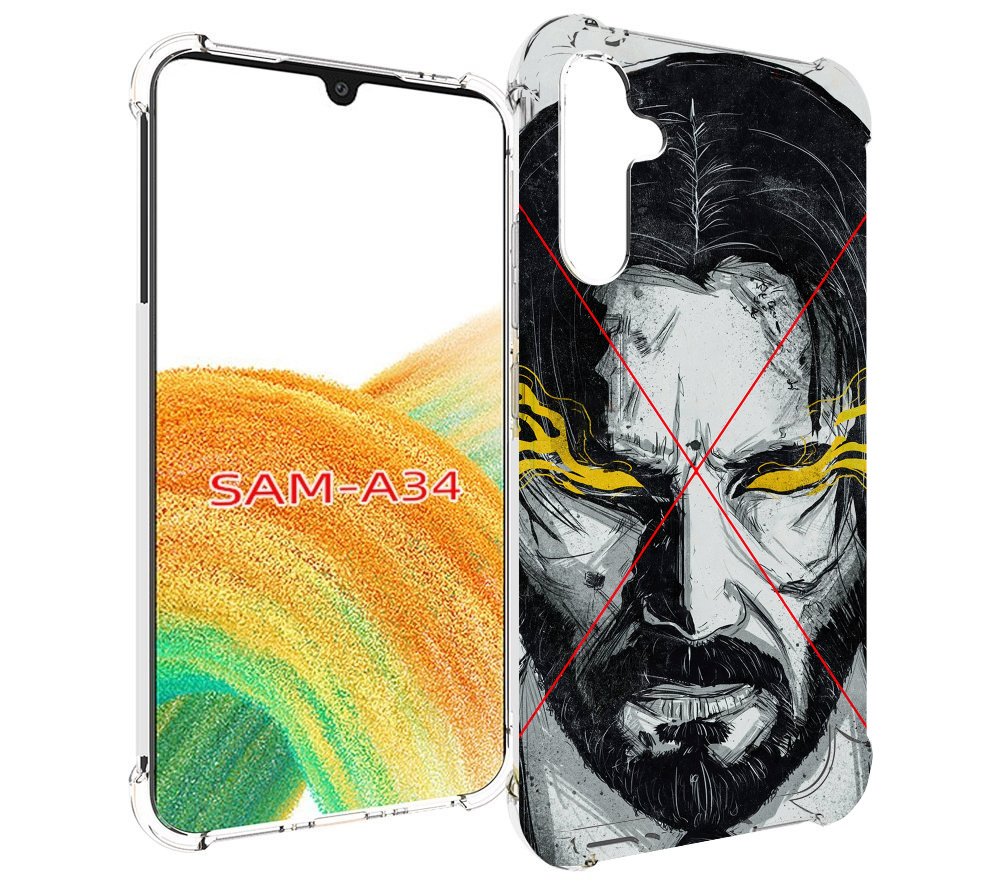 

Чехол MyPads Джон-Уик для Samsung Galaxy A34, Tocco