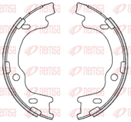 

Тормозные колодки Remsa стояночного тормоза 469900