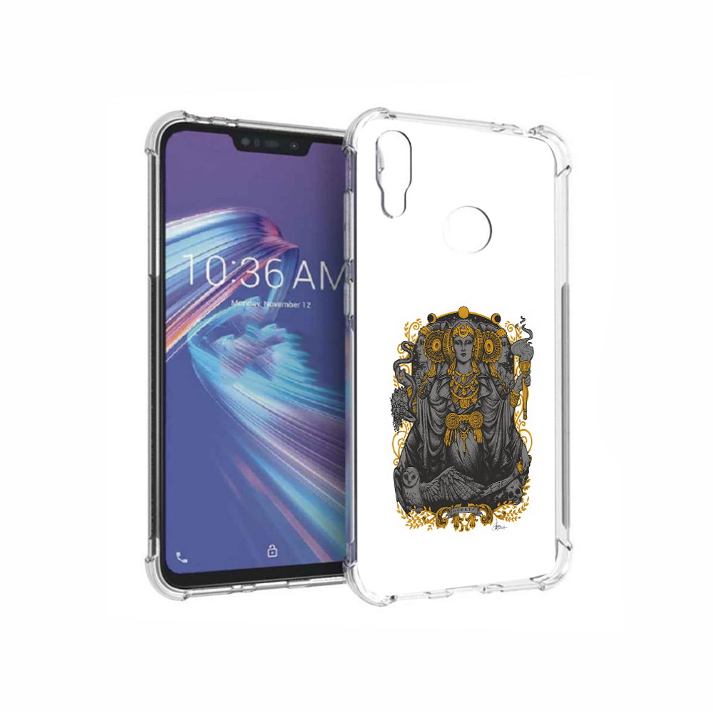 Чехол MyPads Tocco для Asus ZenFone Max M2 (ZB633KL) божество с золотыми элементами