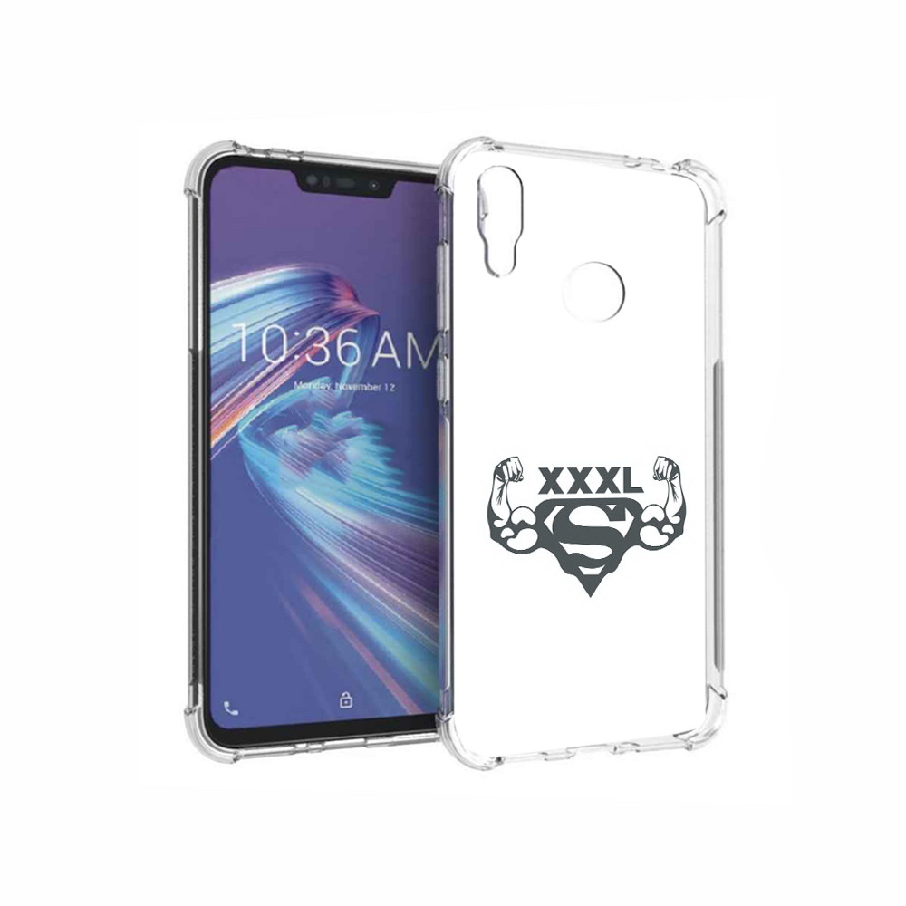 

Чехол MyPads Tocco для Asus ZenFone Max M2 (ZB633KL) бодибилдинг супермен, Прозрачный, Tocco