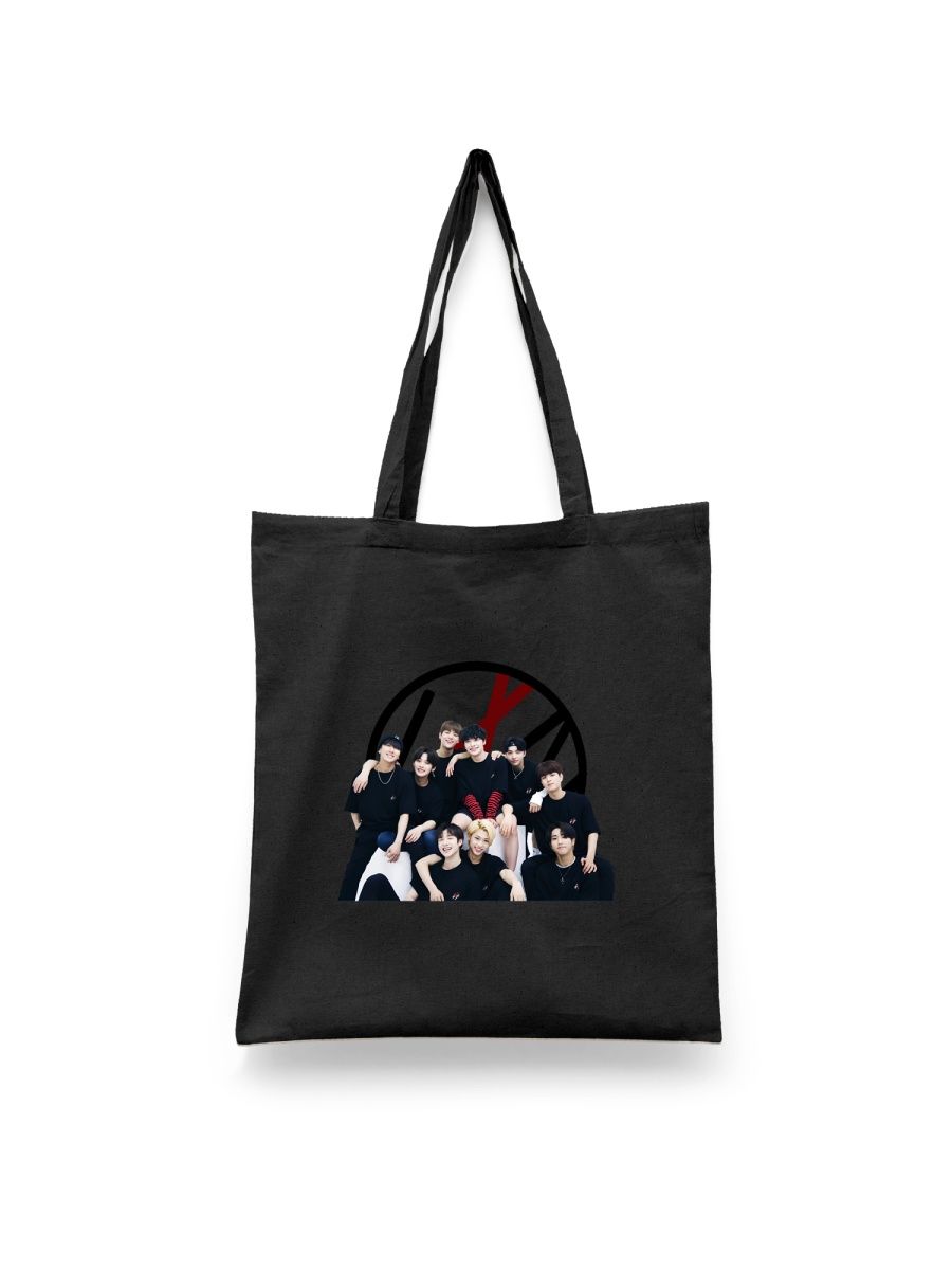 

Шоппер унисекс Каждому Своё Stray Kids/K-Pop MGSK15, черный, Stray Kids/K-Pop MGSK15