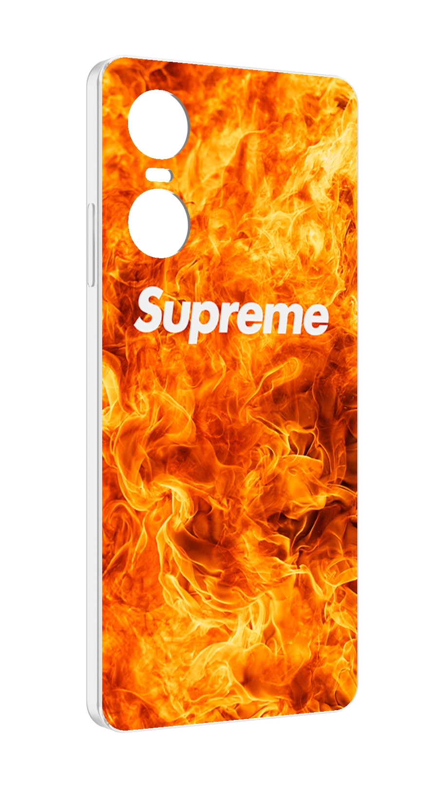 

Чехол MyPads пламя-пламенное суприм для Tecno Pop 6 Pro, Прозрачный, Tocco