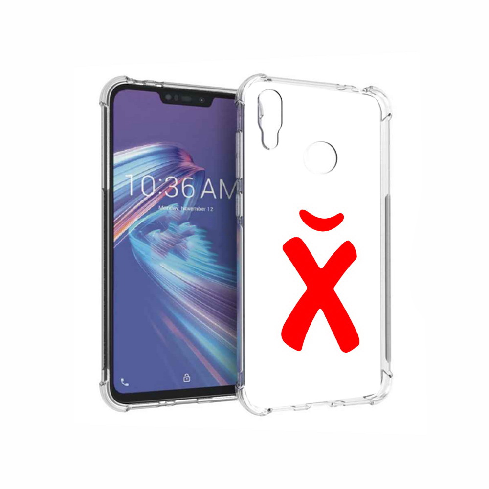 

Чехол MyPads Tocco для Asus ZenFone Max M2 (ZB633KL) абстракция буква х, Прозрачный, Tocco