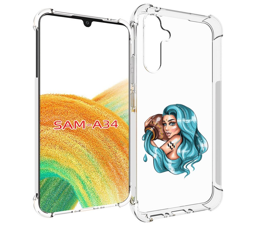 

Чехол MyPads Девушка-Водолей для Samsung Galaxy A34, Tocco