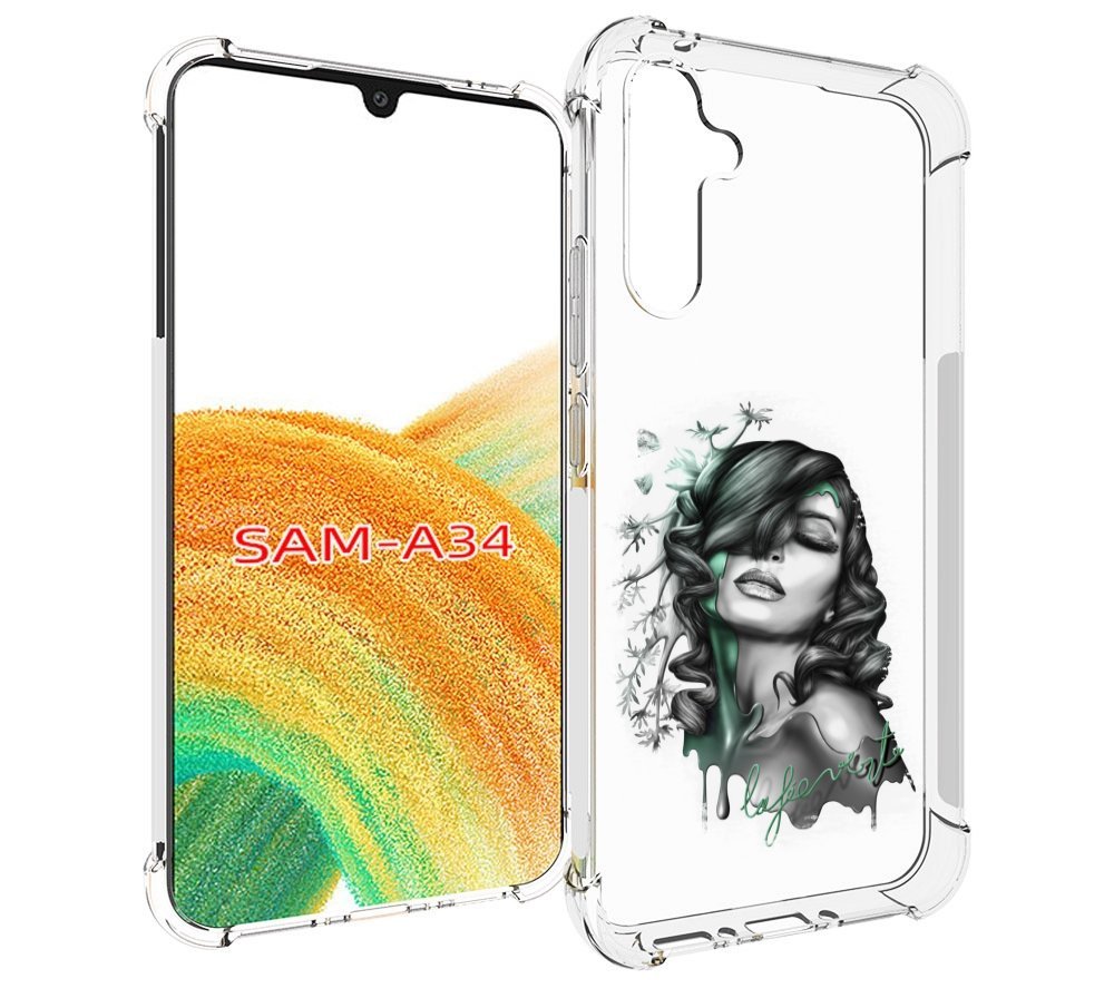 

Чехол MyPads Девушка 2 для Samsung Galaxy A34, Tocco