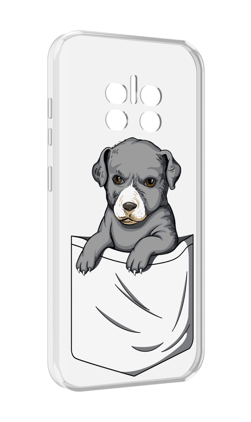 

Чехол MyPads собачка в кармане для Doogee V11, Прозрачный, Tocco