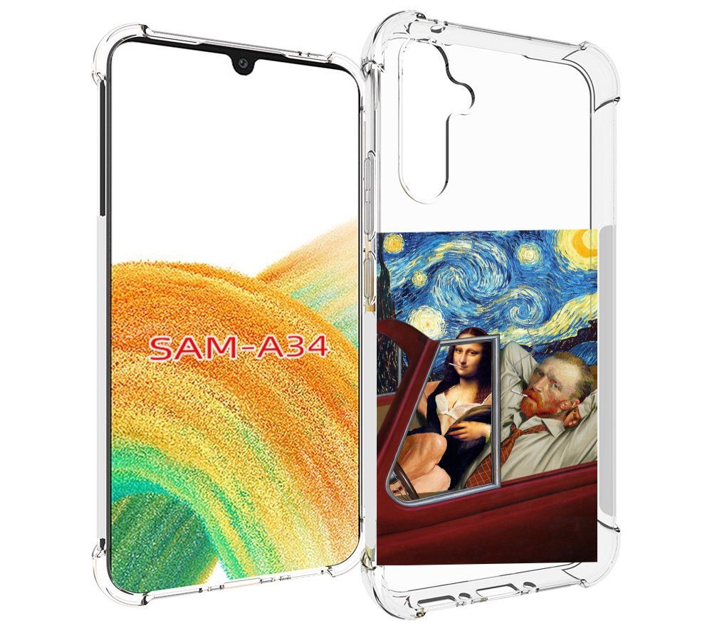 

Чехол MyPads Да-Винчи-в-одном для Samsung Galaxy A34, Tocco