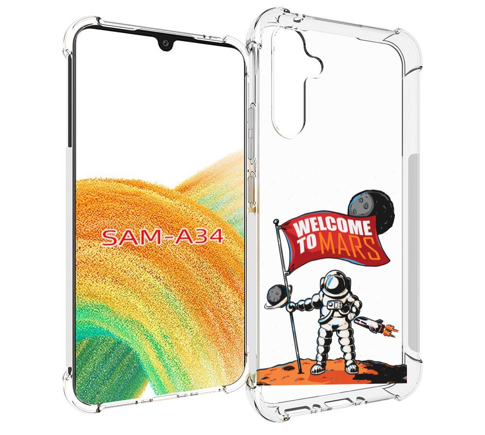 

Чехол MyPads Вэлком-Марс для Samsung Galaxy A34, Tocco