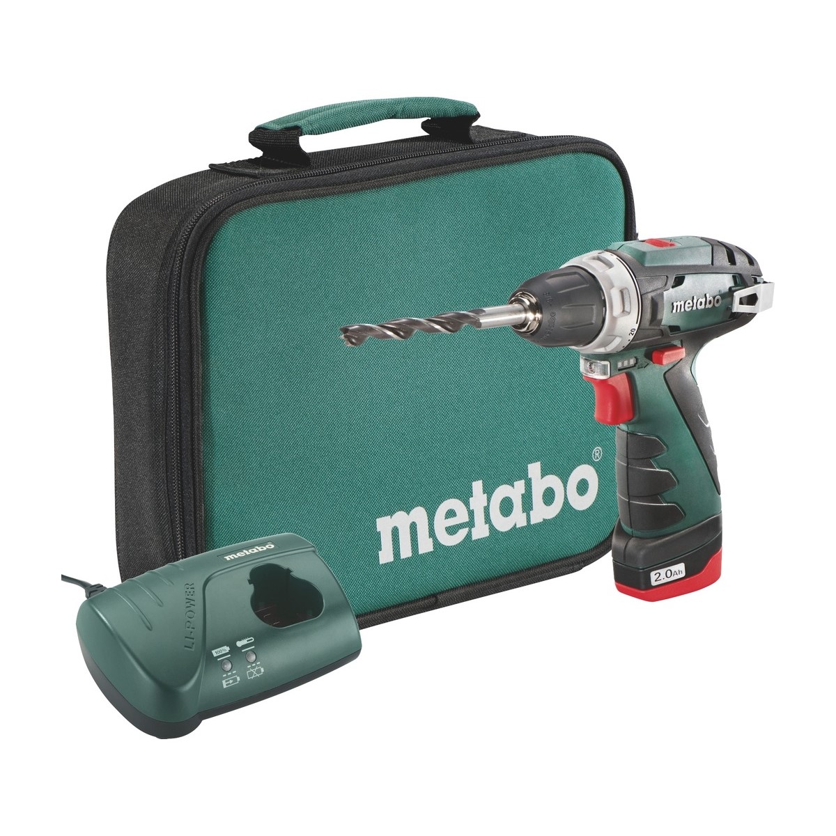 Акк. безударная дрель-шуруповерт Metabo PowerMaxx BS 12 V 600079500 аккумуляторная дрель шуруповерт metabo