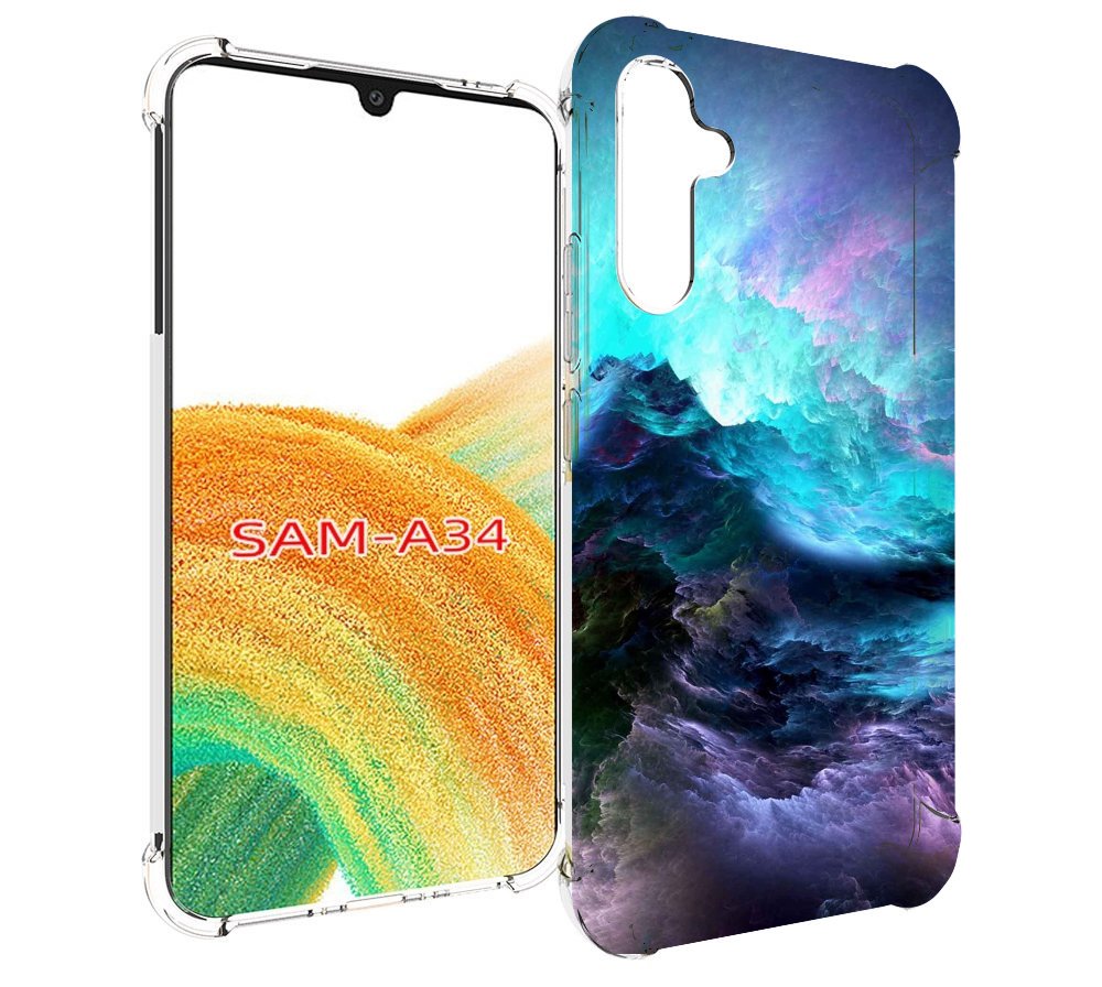 

Чехол MyPads Волна для Samsung Galaxy A34, Tocco