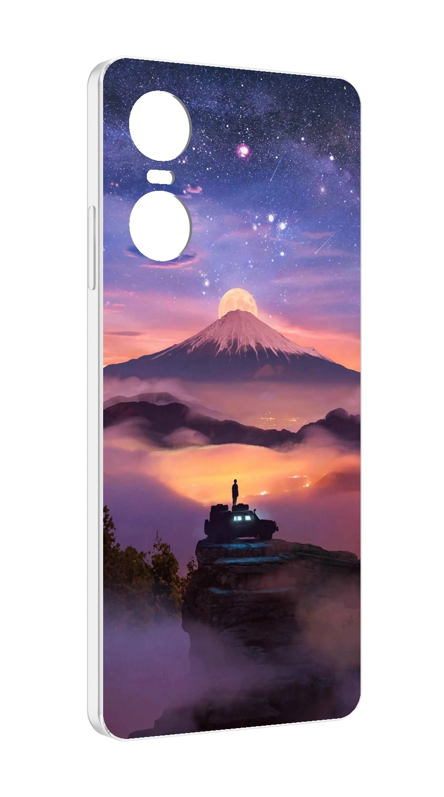 

Чехол MyPads ночь-в-горах для Tecno Pop 6 Pro, Прозрачный, Tocco