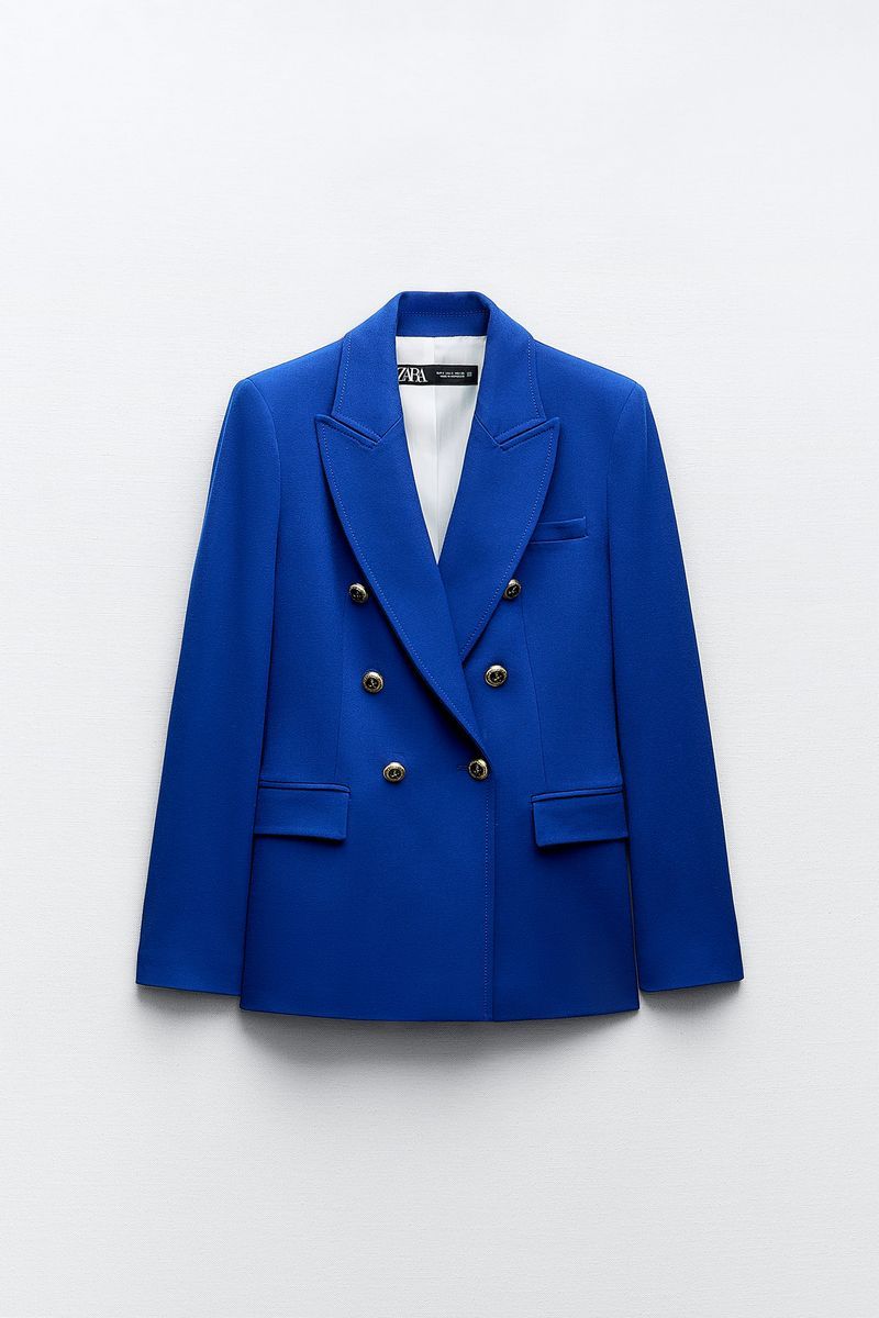 

Пиджак женский ZARA 02108555 голубой XS, 02108555