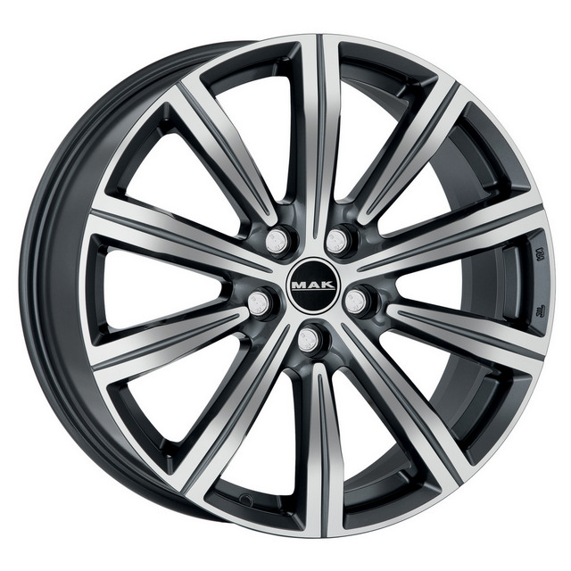 

Колесный диск MAK BIRMINGHAM 19x8.50 5x120 ET49 DIA72.60 F8590IRQM49IRR, Серебристый