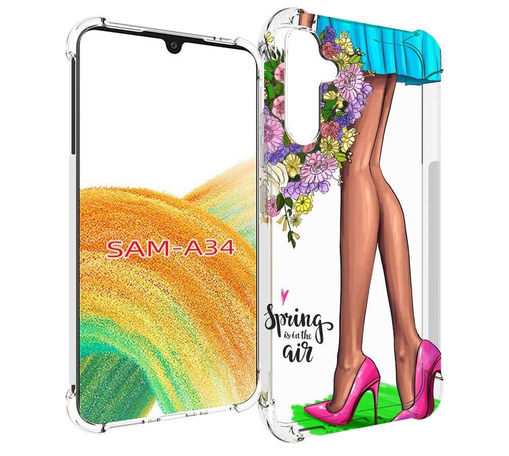 

Чехол MyPads Весна-в-воздухе женский для Samsung Galaxy A34, Tocco