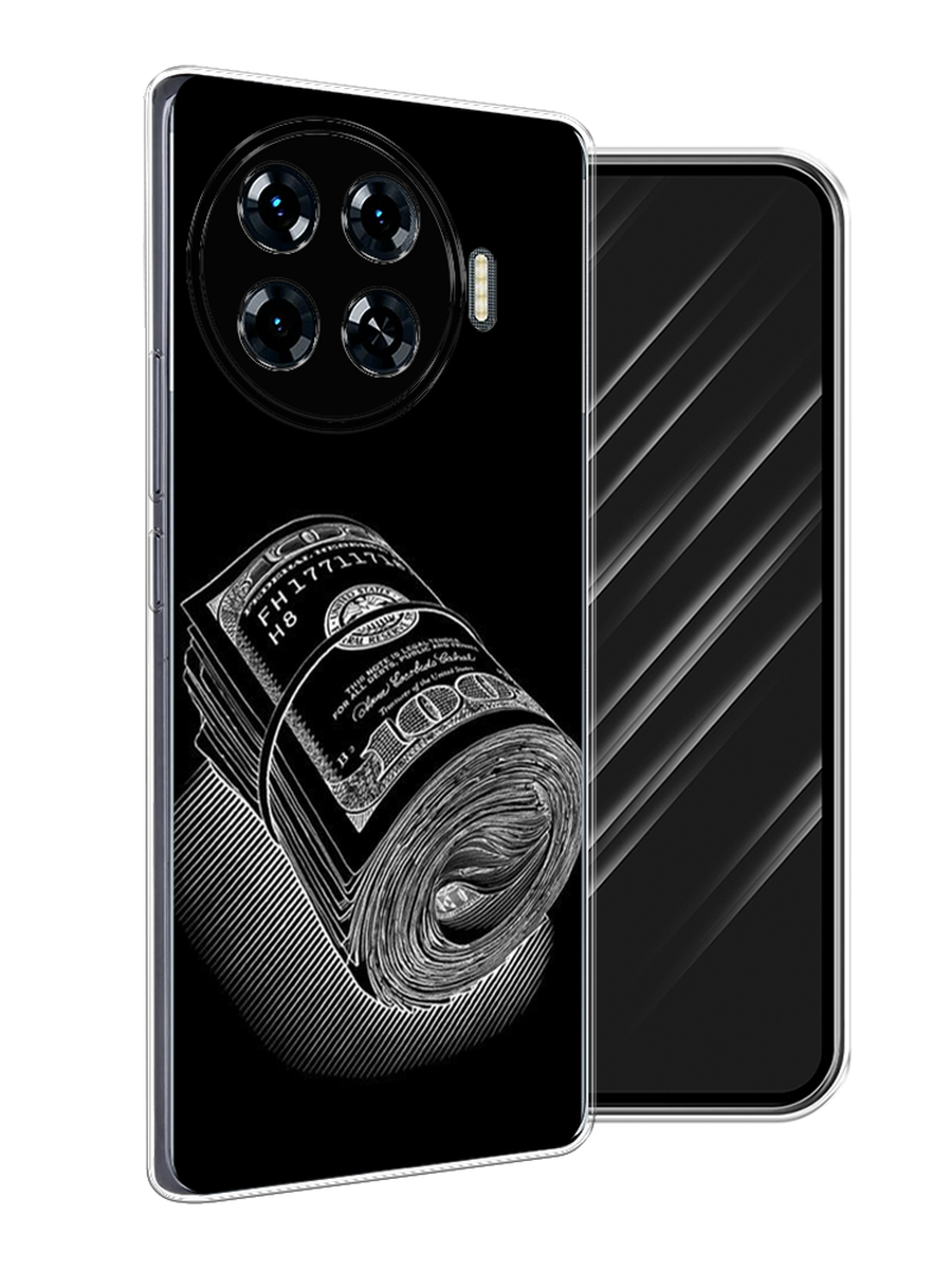 

Чехол Awog на Tecno Spark 20 Pro Plus "Кубышка денег", Черный;серебристый, 305050-1